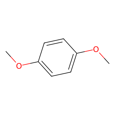 Chemical structure of 1,4-Dimethoxybenzene