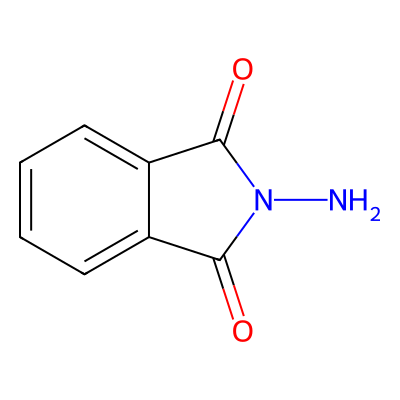 Chemical structure of 2-Aminoisoindoline-1,3-dione