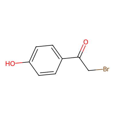 Chemical structure of 2-Bromo-1-(4-hydroxyphenyl)ethanone