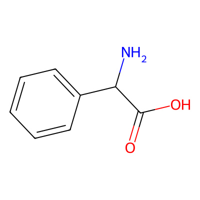 Chemical structure of DL-a-Phenylglycine