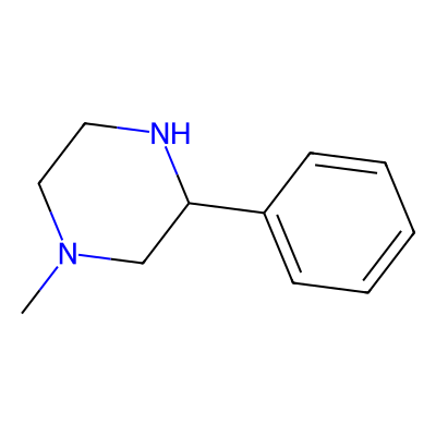 Chemical structure of 1-Methyl-3-phenylpiperazine