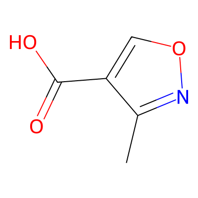 Chemical structure of 3-Methylisoxazole-4-carboxylic acid