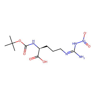 Chemical structure of N2-(tert-Butoxycarbonyl)-Nw-nitro-L-arginine
