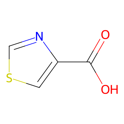 Chemical structure of 4-Thiazolecarboxylic Acid