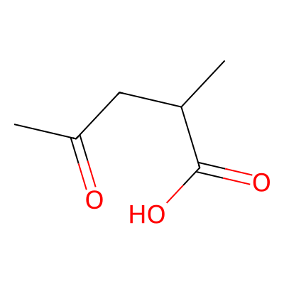 Chemical structure of 3-Acetyl-2-methyl propanoic acid
