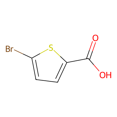 Chemical structure of 5-Bromothiophene-2-carboxylic acid