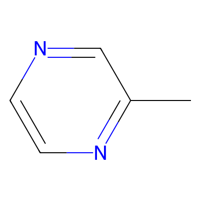 Chemical structure of 2-Methylpyrazine