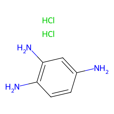 Chemical structure of 1,2,4-Triaminobenzene Dihydrochloride