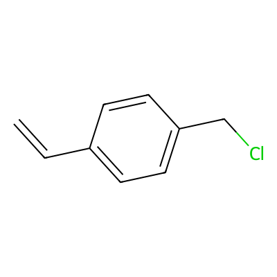 Chemical structure of 4-(Chloromethyl)styrene