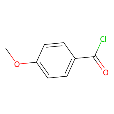Chemical structure of p-Anisylchloride