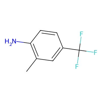 Chemical structure of 2-Methyl-4-(trifluoromethyl)aniline