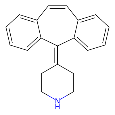 Chemical structure of Cyproheptadine Desmethyl