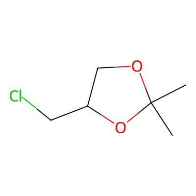 Chemical structure of 4-(Chloromethyl)-2,2-dimethyl-1,3-dioxolane