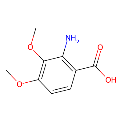 Chemical structure of 2-Amino-3,4-dimethoxybenzoic acid