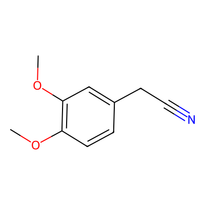 Chemical structure of 3,4-Dimethoxyphenylacetonitrile