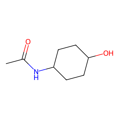 Chemical structure of Trans-4-Acetamidocyclohexanol