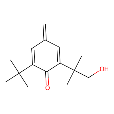 Chemical structure of 2-(tert-Butyl)-6-(1-hydroxy-2-methylpropan-2-yl)-4-methylenecyclohexa-2,5-dien-1-one