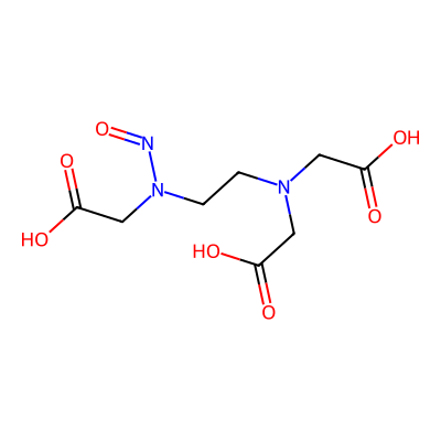 Chemical structure of N-Nitroso Ethylene Diamino Triacetic Acid
