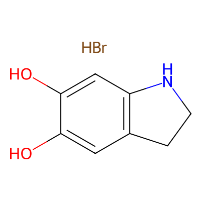 Chemical structure of 5,6-Dihydroxyindoline
