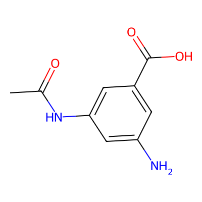 Chemical structure of 3-Amino-5-Acetamidobenzoic Acid