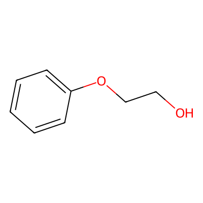 Chemical structure of Phenoxyethanol