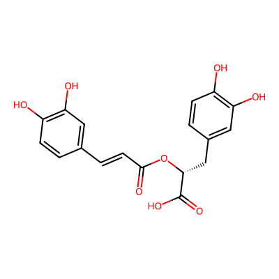 Chemical structure of Rosmarinic Acid