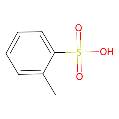 Chemical structure of o-Toluenesulfonic Acid
