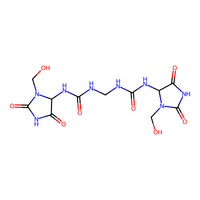Chemical structure of Imidazolidinyl Urea