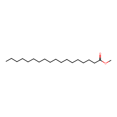 Chemical structure of Methyl stearate