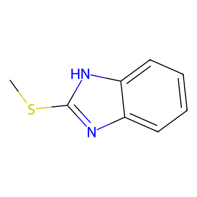 Chemical structure of Methyl mercapto benzimidazole