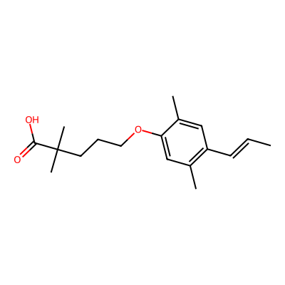 Chemical structure of Gemfibrozil Related Compound A
