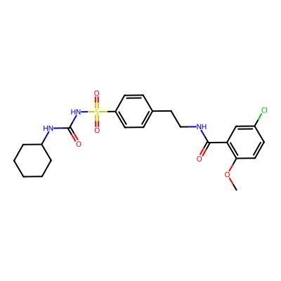 Chemical structure of Glibenclamide
