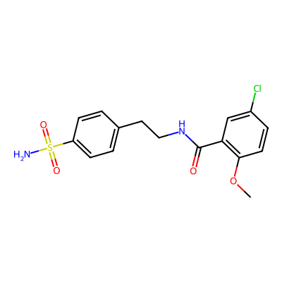 Chemical structure of Glibenclamide Related Compound A