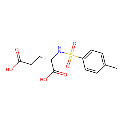 Chemical structure of N-Tosyl-L-glutamic Acid