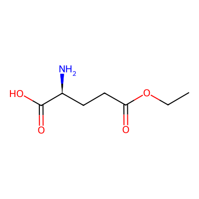 Chemical structure of L-Glutamic Acid ?-Ethyl Ester