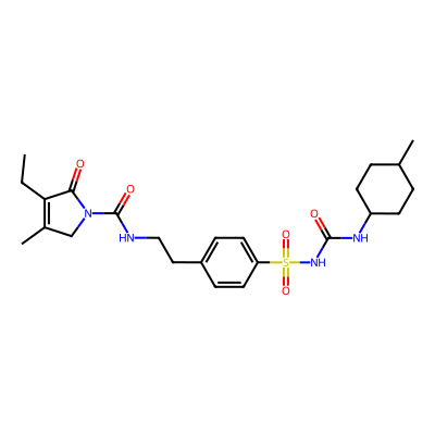 Chemical structure of Glimepiride