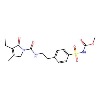 Chemical structure of Glimepiride Impurity C