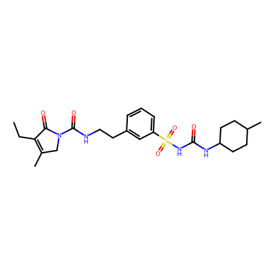Chemical structure of Glimepiride Impurity D