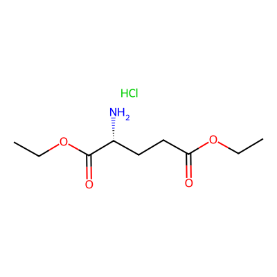 Chemical structure of Diethyl D-Glutamate Hydrochloride