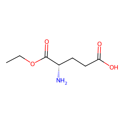 Chemical structure of L-Glutamic acid alpha-ethyl ester