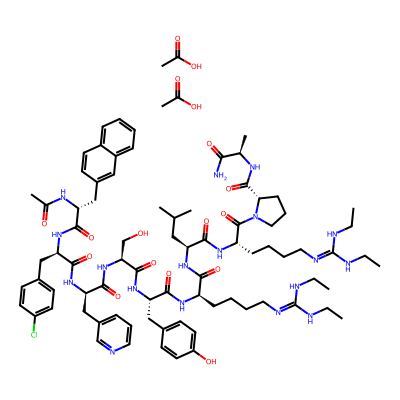 Chemical structure of Ganirelix Acetate