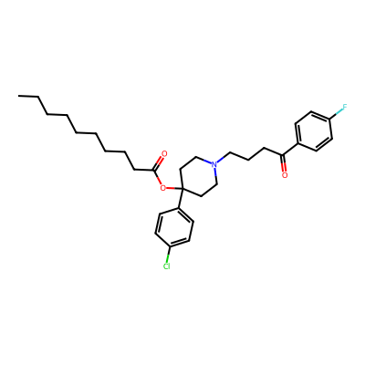 Chemical structure of Haloperidol Decanoate