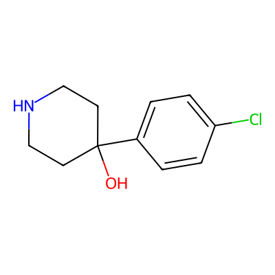 Chemical structure of Chloro-phenyl hydroxyl piperidine