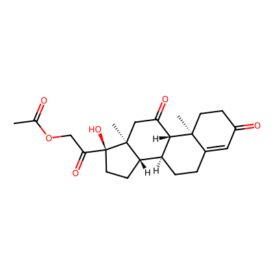 Chemical structure of Cortisone Acetate API