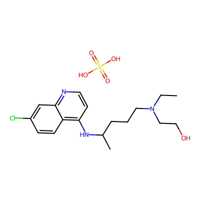 Chemical structure of Hydroxychloroquine Sulfate