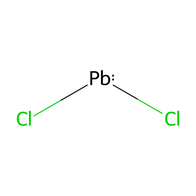 Chemical structure of Lead II Chloride