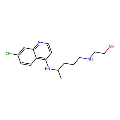 Chemical structure of Hydroxychloroquine Impurity C