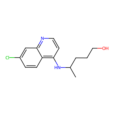 Chemical structure of Hydroxychloroquine Impurity E