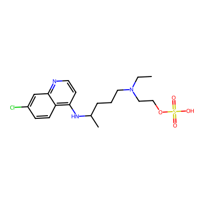 Chemical structure of Hydroxychloroquine EP Impurity B