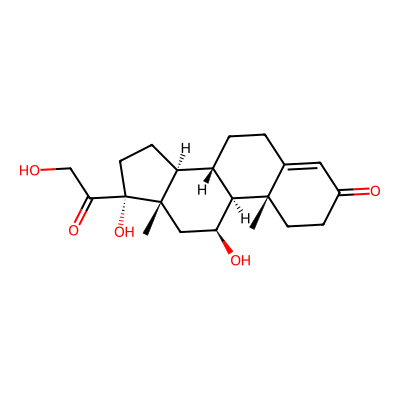 Chemical structure of Hydrocortisone Acetate Impurity A